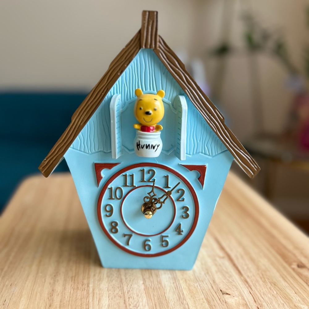 Disney Winnie the Pooh Blue Wall Clock